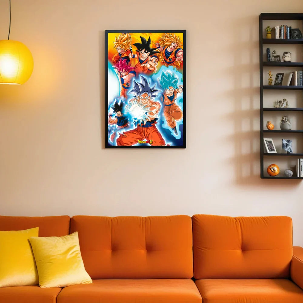Dragon Ball Goku's Transformations Maxi Wall Poster - 61 x 91.5 cm