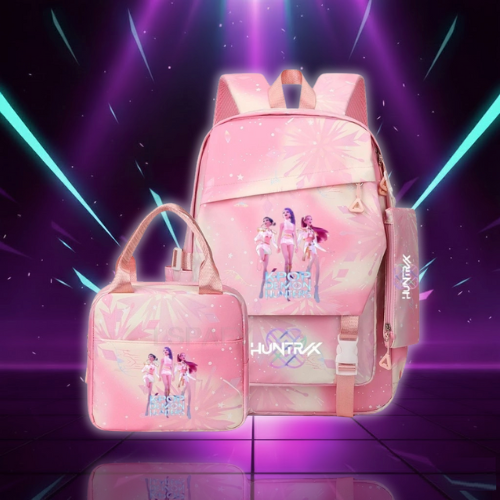 Kids' K-Pop Style School Backpack and Lunch Bag Set