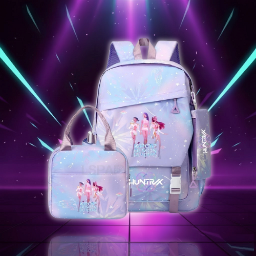 Kids' K-Pop Style School Backpack and Lunch Bag Set