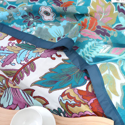 Reversible Floral Throw Blanket for Cozy Home Decor and Comfort