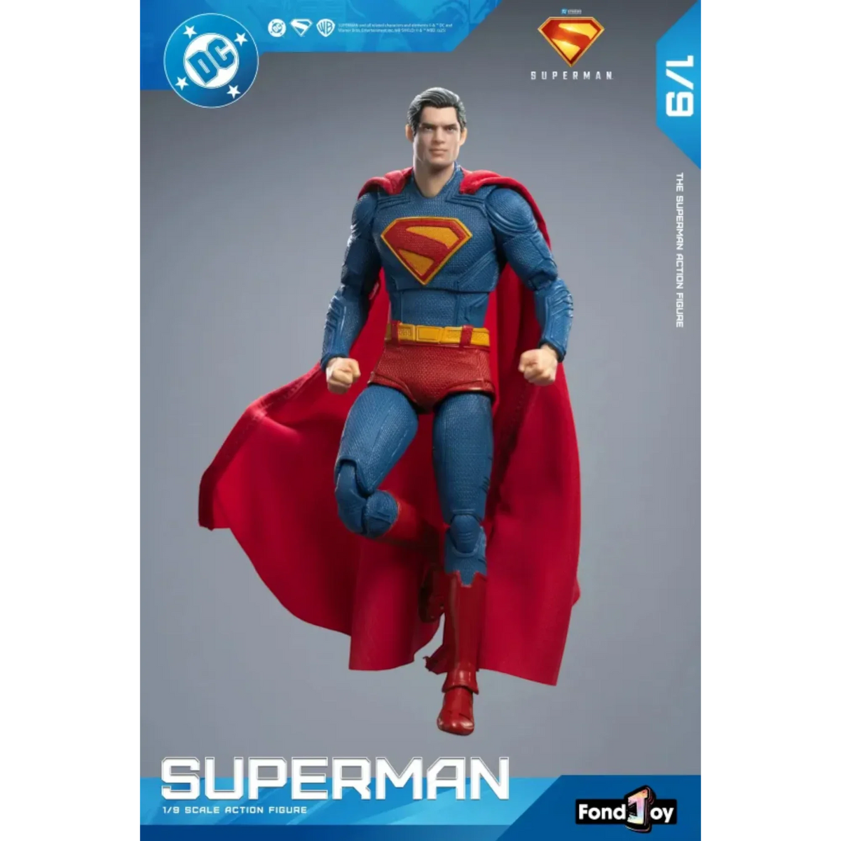 Superman 2025 Deluxe Action Figure 1/9 with Krypto - FondJoy
