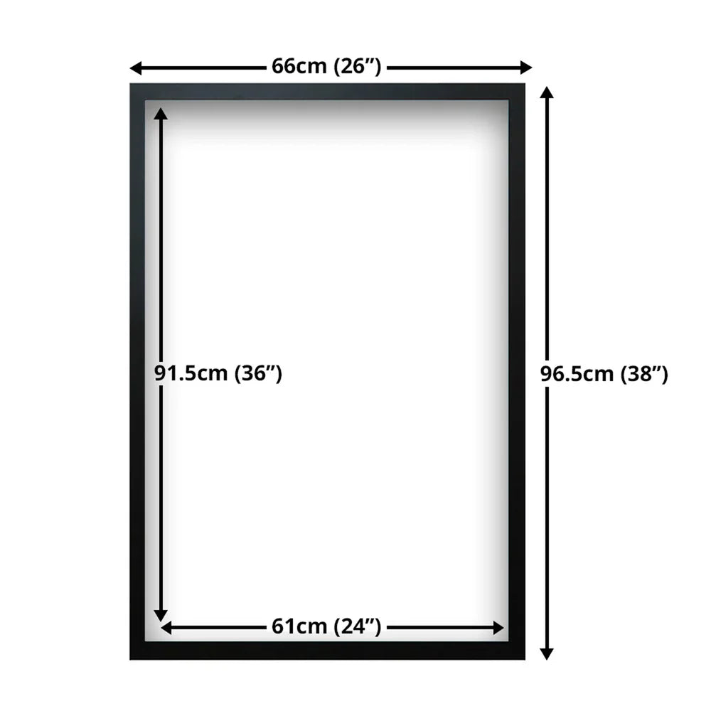 Maxi-Posterrahmen aus Holz 61 x 91.5 cm - Schwarz