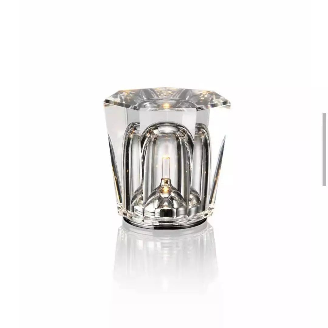 Wiederaufladbare Kristall-LED-Tischlampe | Warmes Licht & kabelloses Design