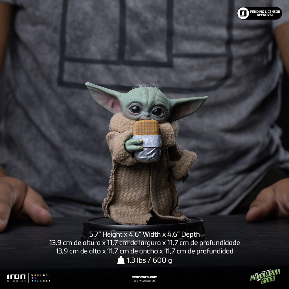 Grogu Snackwagen-Ausstellungsstatue - Iron Studios Mandalorian und Grogu-Kollektion