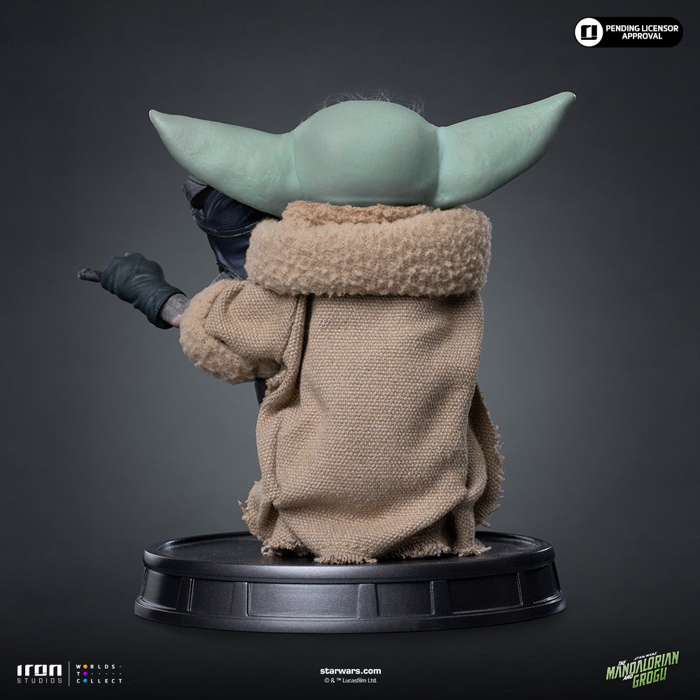Grogu Nicht drücken Ausstellungsstatue - Iron Studios Mandalorian und Grogu-Kollektion