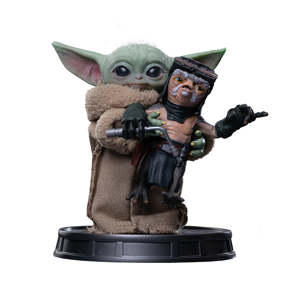 Grogu Nicht drücken Ausstellungsstatue - Iron Studios Mandalorian und Grogu-Kollektion