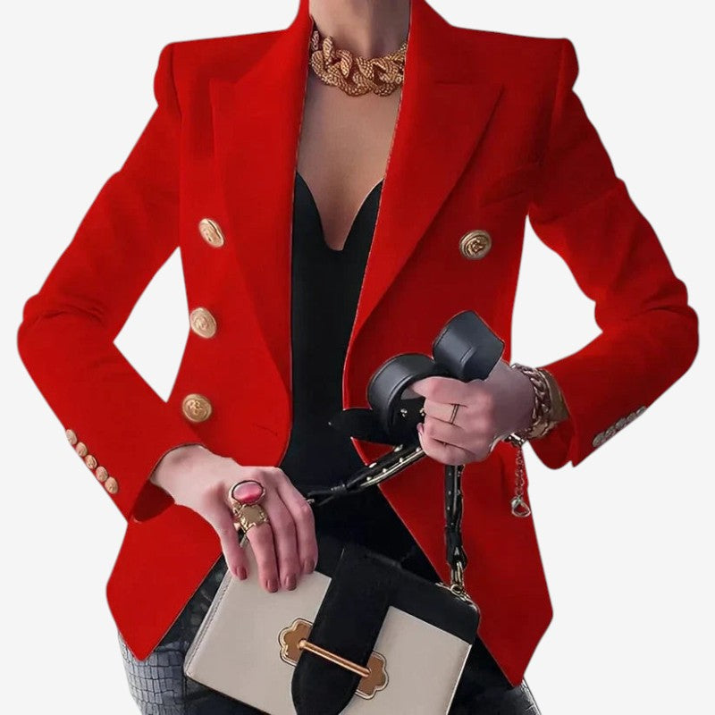 Damen Strukturierter Schulterblazer