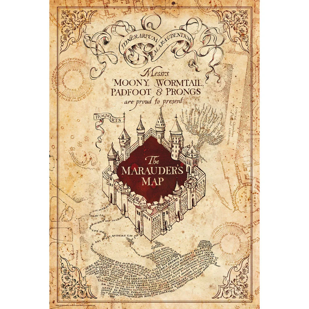 Harry Potter Marauder's Map Maxi Wall Poster - 61 x 91.5 cm