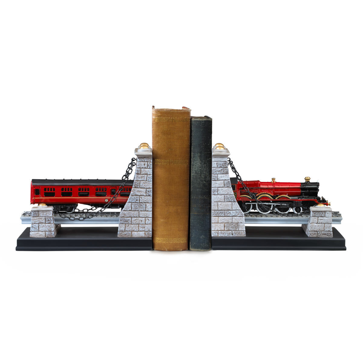 Harry Potter Hogwarts-Express-Buchstützen - handbemaltes Paar