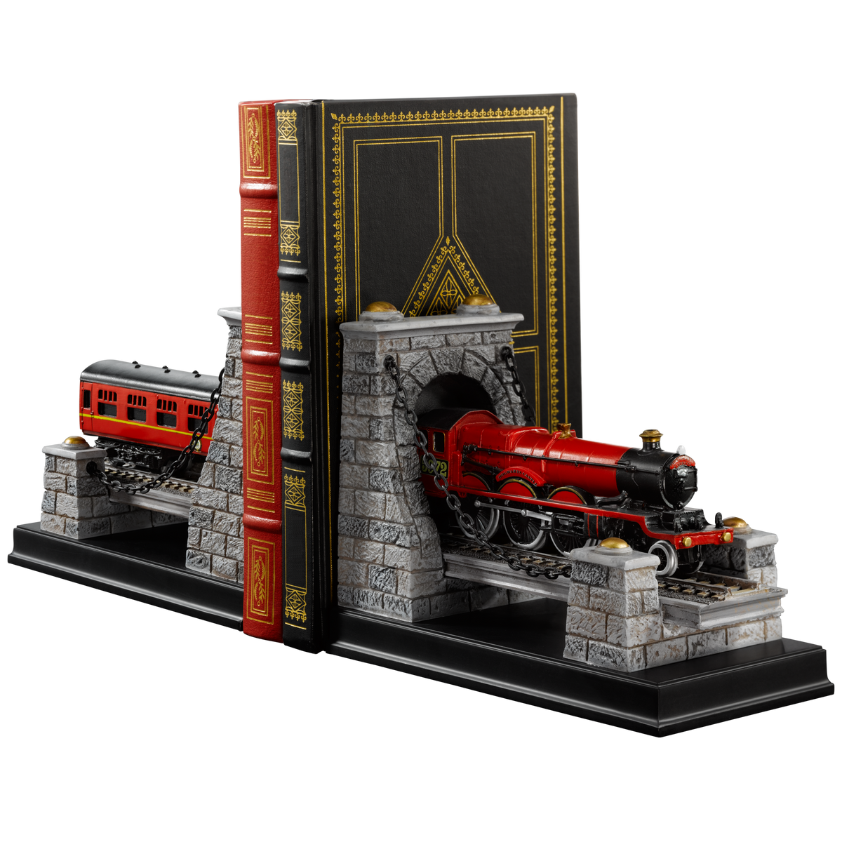 Harry Potter Hogwarts-Express-Buchstützen - handbemaltes Paar