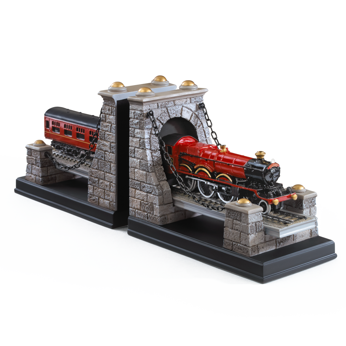 Harry Potter Hogwarts-Express-Buchstützen - handbemaltes Paar