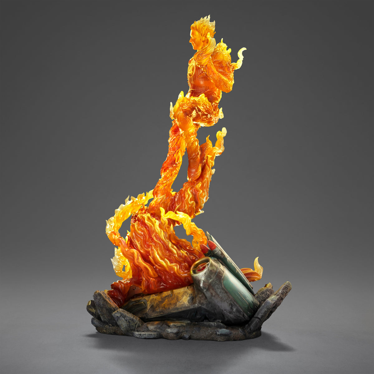 Torche humaine - Les Quatre Fantastiques : Premiers pas - Statue de présentation Art Scale 1/10