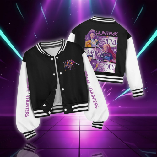 Kids' K-Pop Style Jacket with Colourful Print
