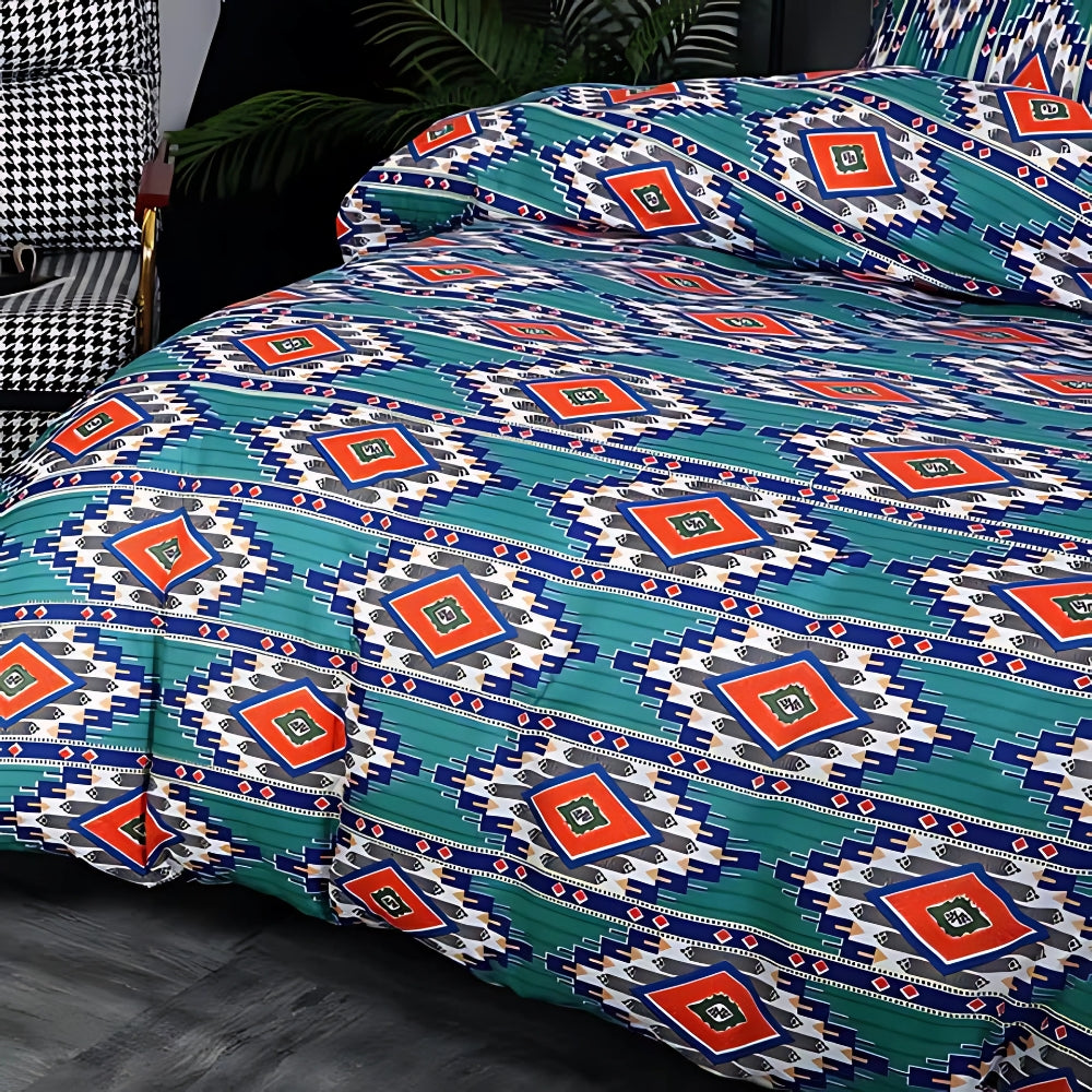 Boho-Stamm-Muster Bettbezugset - Stilvolle Bettwäsche für Wohnkultur