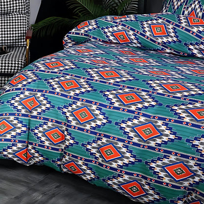 Boho Tribal Print Quilt Cover Set - Stylish Bedding for Home Decor