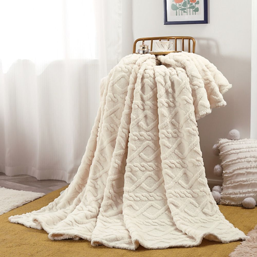 Gemütliche Cloud Haven Fleece-Wurfdecke für Wärme & Komfort