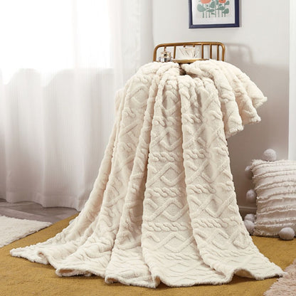 Cozy Cloud Haven Fleece Throw Blanket for Warmth & Comfort