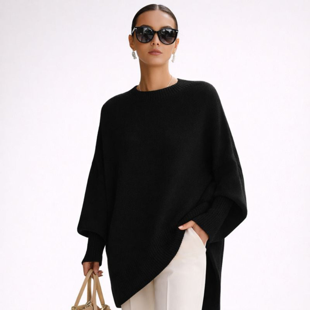 Johanna | Damen Übergroßer Strickpullover | Weich auf der Haut & warmen Komfort | Lässiger Schnitt für Lagenlook | Zeitlos elegant für jeden Tag