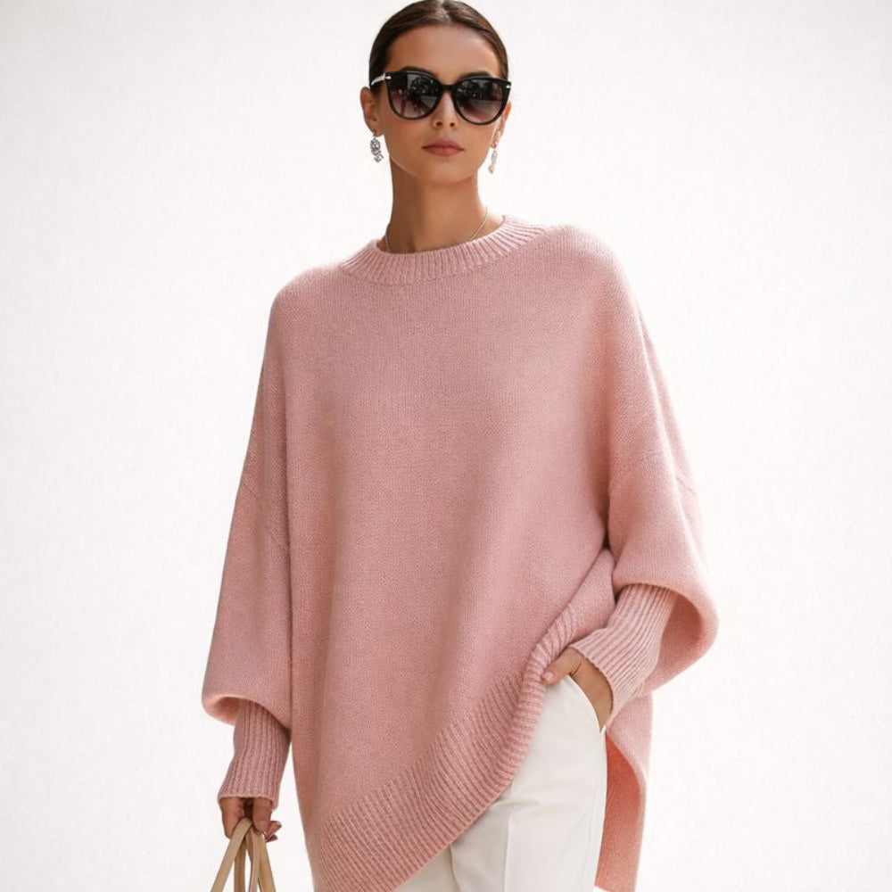 Johanna | Damen Übergroßer Strickpullover | Weich auf der Haut & warmen Komfort | Lässiger Schnitt für Lagenlook | Zeitlos elegant für jeden Tag
