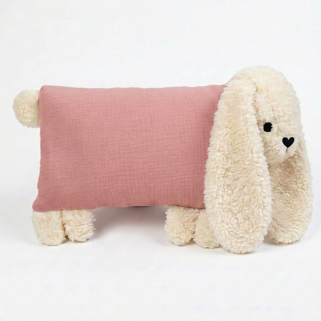 Personalised Rabbit Soft Toy with Organic Cotton and Merino Wool