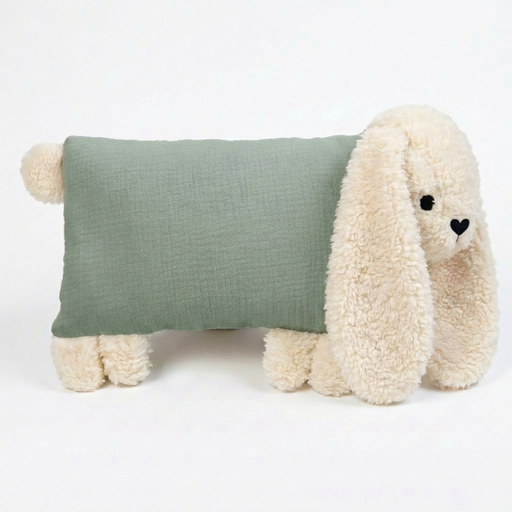 Personalised Rabbit Soft Toy with Organic Cotton and Merino Wool