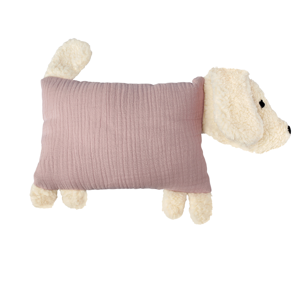 Personalised Dog Soft Toy with Organic Cotton and Merino Wool