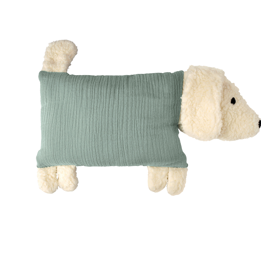 Personalised Dog Soft Toy with Organic Cotton and Merino Wool