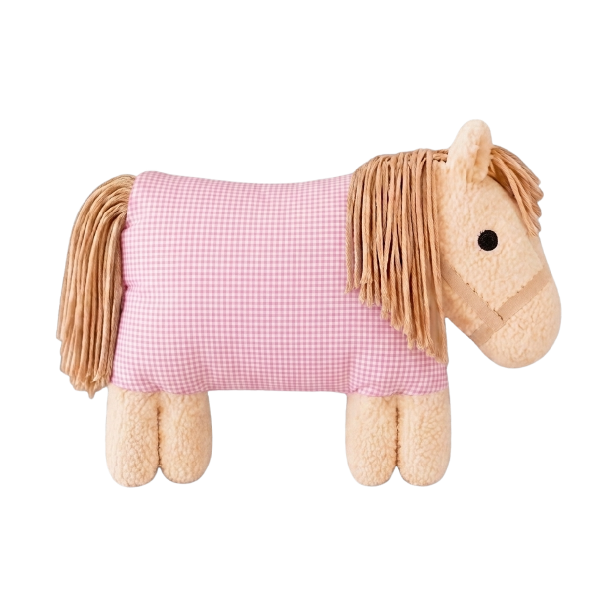 Personalised Horse Soft Toy with Organic Cotton and Merino Wool