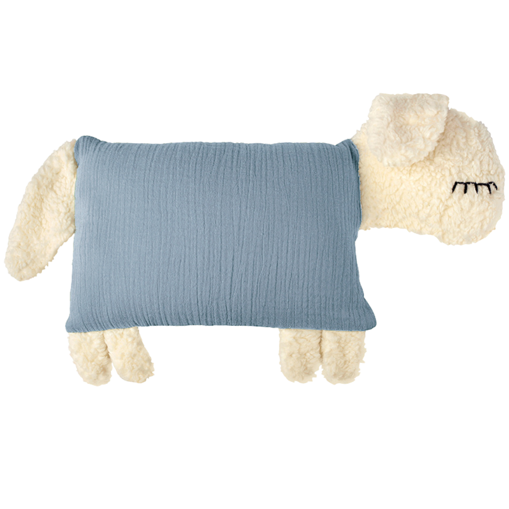 Personalised Sheep Soft Toy with Organic Cotton and Merino Wool