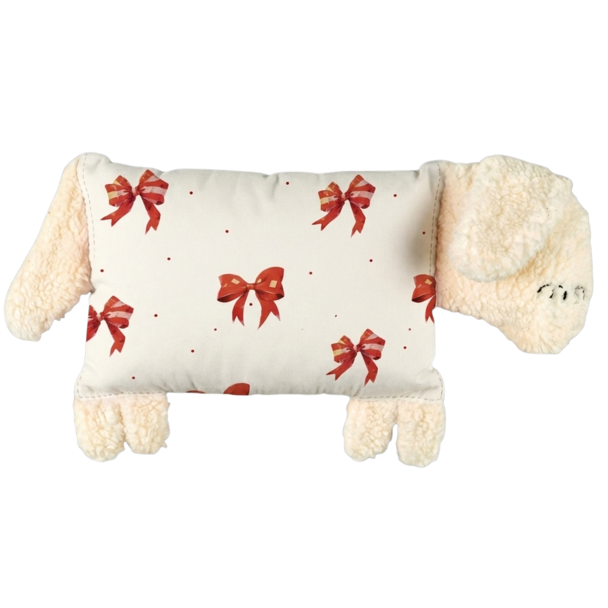Personalised Sheep Soft Toy with Organic Cotton and Merino Wool