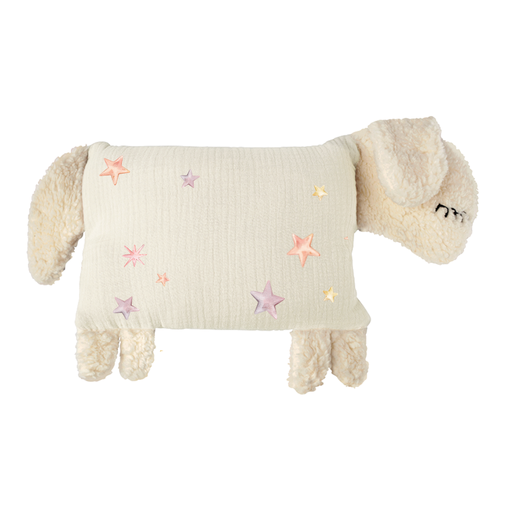 Personalised Sheep Soft Toy with Organic Cotton and Merino Wool