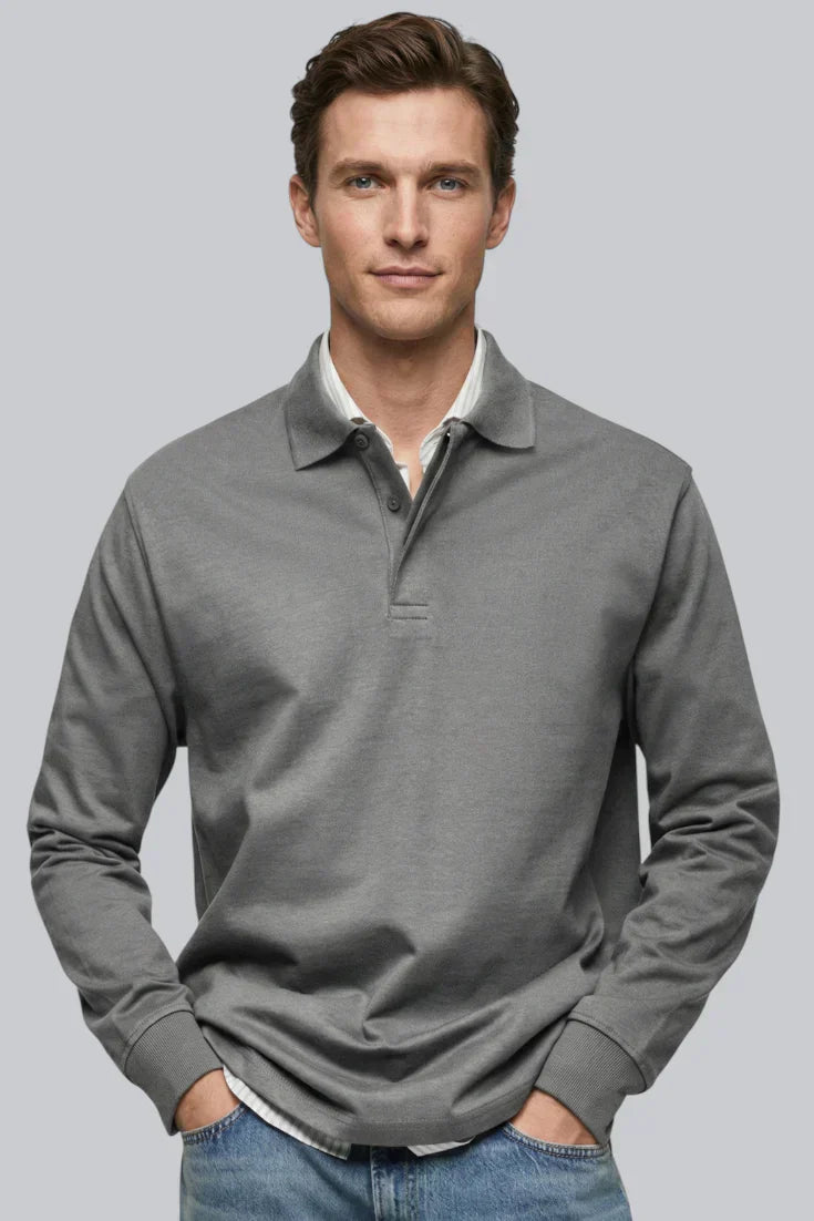 Men’s Half-Zip Sweater featuring Mock Neck and Ribbed Cuffs
