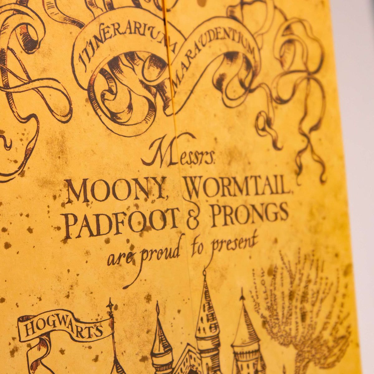Harry Potter Replik der Karte des Rumtreibers - ausklappbare Requisite, 39 x 183 cm