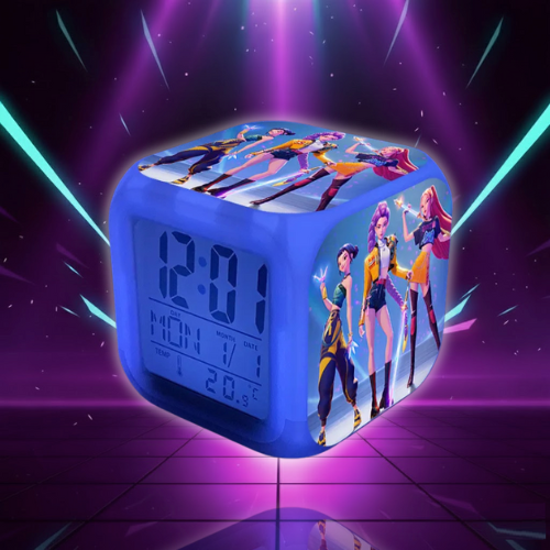 K-Pop Style LED Alarm Clock, Battery Operated