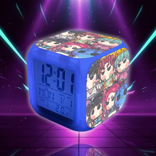 K-Pop Style LED Alarm Clock, Battery Operated