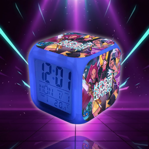 K-Pop Style LED Alarm Clock, Battery Operated