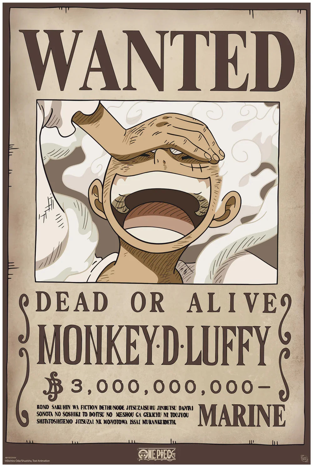 One Piece Wanted Luffy Wano Maxi Wall Poster - 61 x 91.5 cm