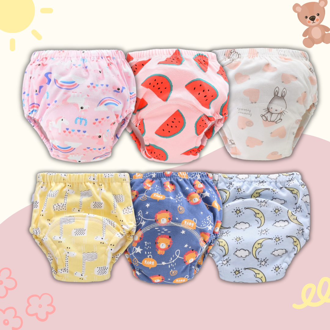 Toddler Reusable Potty-Training Pants with Absorbent Layers