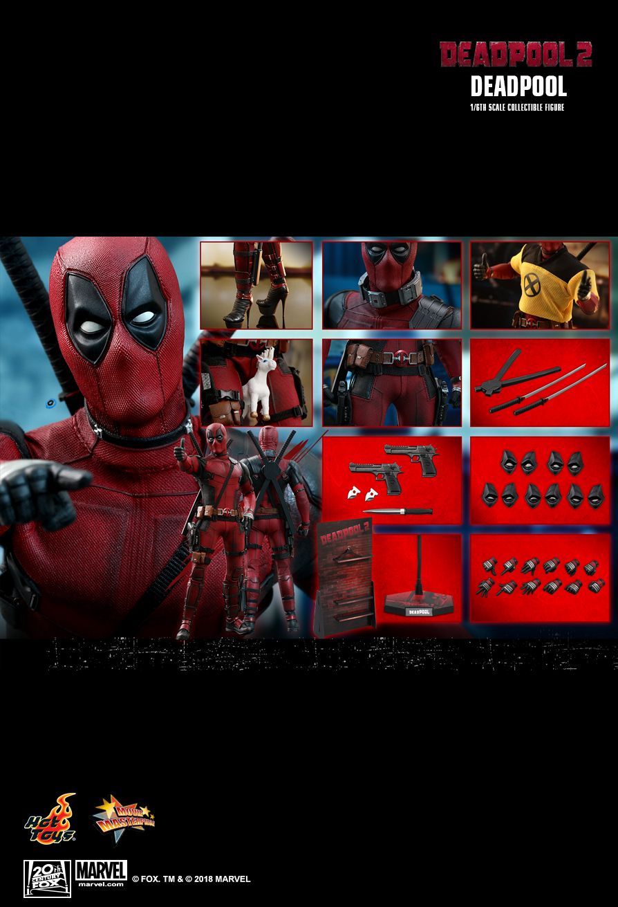 Figurine d’action de Deadpool 2 à l’échelle 1/6 - Hot Toys