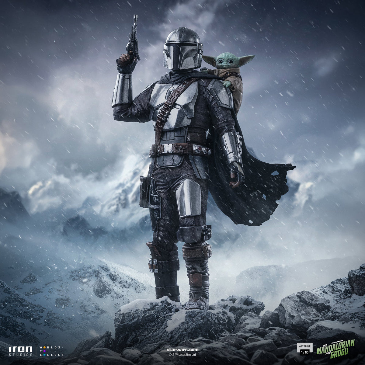 Mandalorian und Grogu Art Scale 1/10 Ausstellungsstatue - Iron Studios