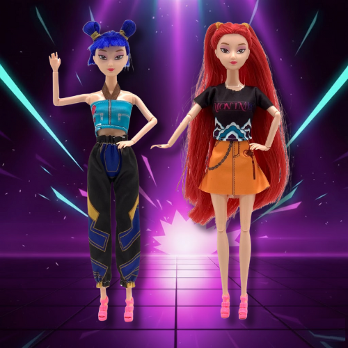 K-Pop Style PVC Collectible Dolls, 30 cm