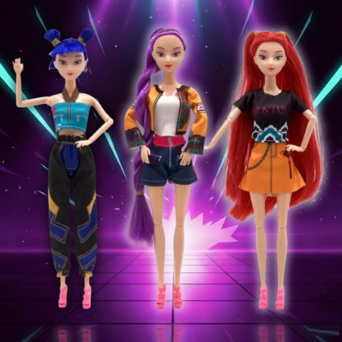 K-Pop Style PVC Collectible Dolls, 30 cm