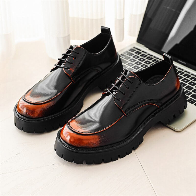 Renante | Chaussures habillées en cuir peintes à la main pour hommes