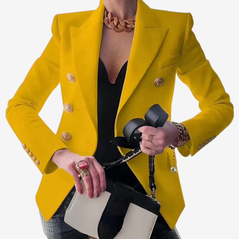 Damen Strukturierter Schulterblazer