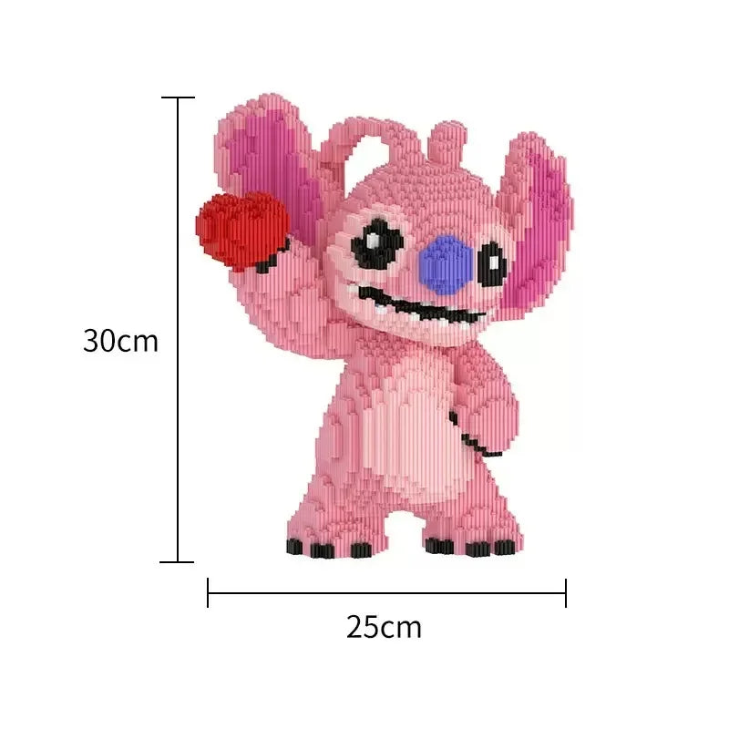 Creature Couple with Hearts Building Block Set, 30 cm