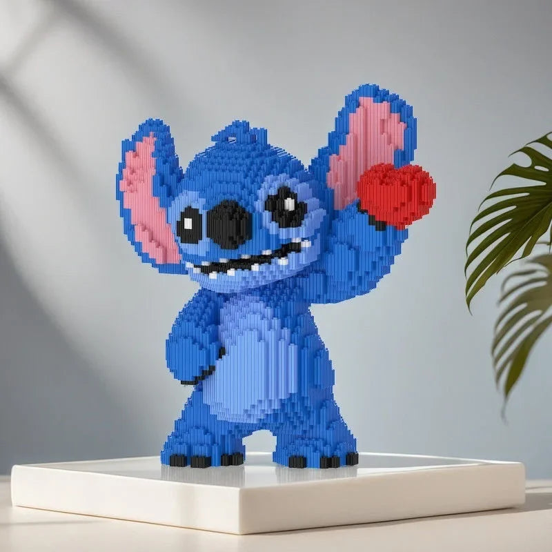 Creature Couple with Hearts Building Block Set, 30 cm