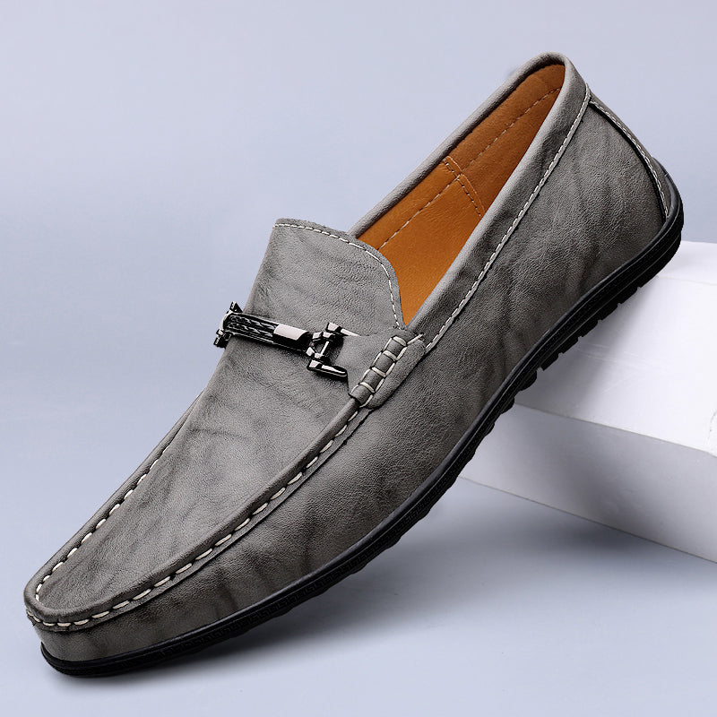 | Mocassins en cuir véritable de vache Sebastian pour homme