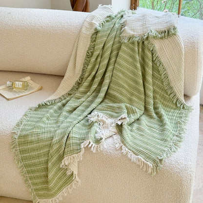 Soft Muslin Cotton Baby Blanket - Breathable Gauze Swaddle Wrap