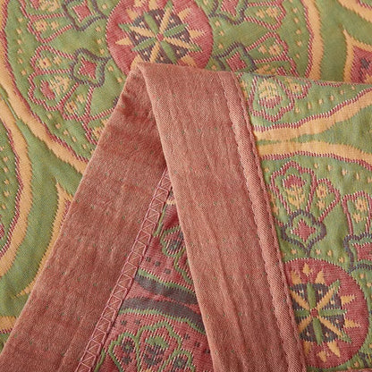 Reversible Cotton Summer Blanket for Cozy Home Decor & Lightweight Comfort