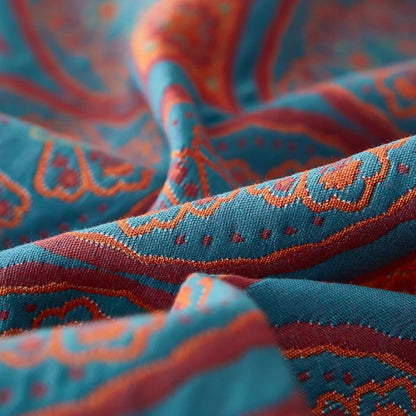 Reversible Cotton Summer Blanket for Cozy Home Decor & Lightweight Comfort